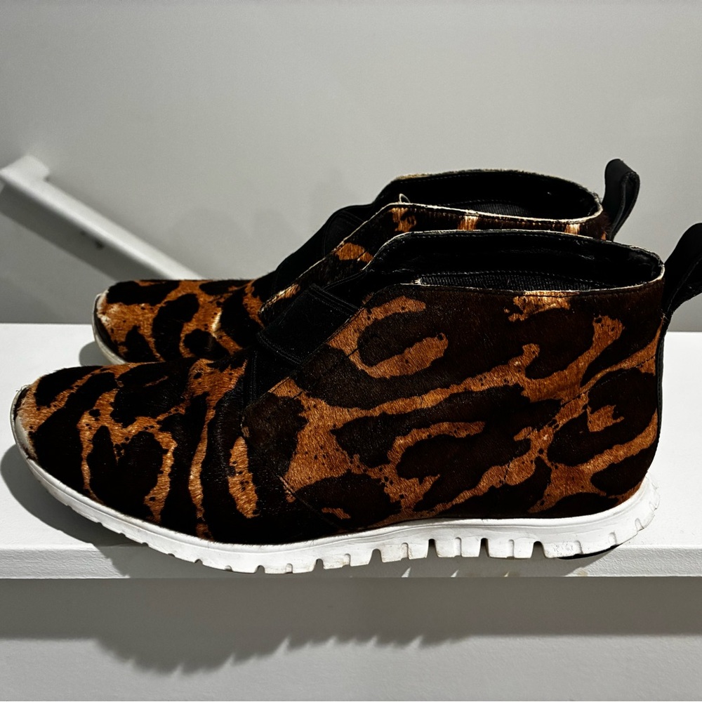 Cole Haan Leopard Print Ankle Boots